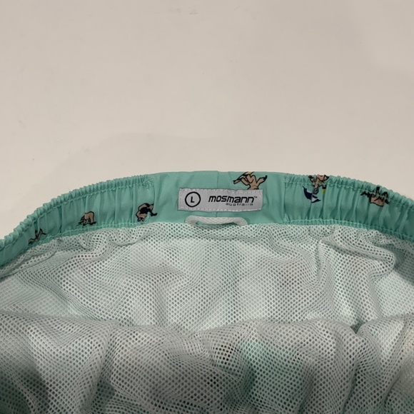 Men's Light Blue Swim Shorts - Picture 6 of 8